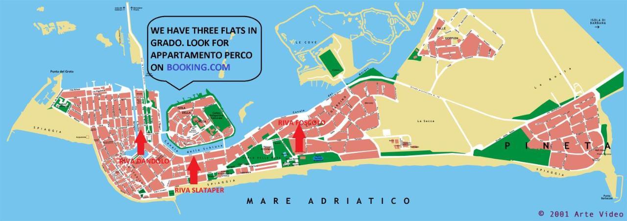 Appartamento Perco Riva Foscolo 格拉多 外观 照片